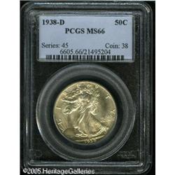 1938-D 50C  MS66 PCGS. This is an exceptional Gem e