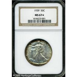 1939 50C  MS67   NGC. Lustrous surfaces are virtua