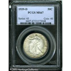 1939-D 50C  MS67 PCGS. This originally preserved Su