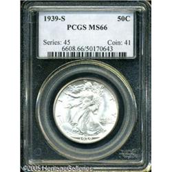 1939-S 50C  MS66 PCGS. Sharply struck, with bright,