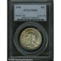 1940 50C  MS65 PCGS. Well struck and lustrous, with