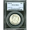 Image 1 : 1941-D 50C  MS66 PCGS. Bright, silvery surfaces dis