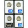 Image 2 : 1942-D 50C  MS66 NGC, four coins, all typically bol