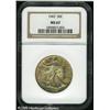 Image 1 : 1943 50C  MS67 NGC. Attractive heather and gold ton