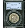 Image 1 : 1943-D 50C  MS67 PCGS. Vivid heather and steel toni