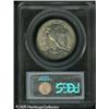 Image 2 : 1944 50C  MS65 PCGS. Faint speckles of olive-gold c