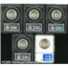 Image 2 : 1945 50C  MS66 PCGS, four coins, and a 1945 MS66