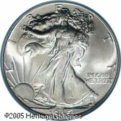 1945 50C  MS67 PCGS. Fully brilliant with creamy, s