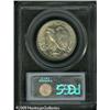 Image 2 : 1945-S 50C  MS65 PCGS. A veil of champagne and pale