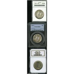 1945-S 50C  MS65 ANACS, knob S, freckled golden-bro