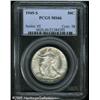 Image 1 : 1945-S 50C  MS66 PCGS. Knob S mintmark. Faintly var