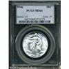 Image 1 : 1946 50C  MS66 PCGS. Brilliant surfaces display sha