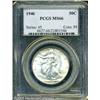 Image 1 : 1946 50C  MS66 PCGS. Lustrous surfaces reveal just