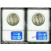 Image 2 : 1946-S 50C  MS66 NGC, two coins, both snow-white Pr