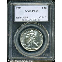 1937 50C  PR66 PCGS. Struck from heavily polished d