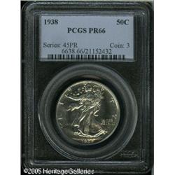 1938 50C  PR66 PCGS. A sharply struck proof example