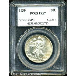 1939 50C  PR67 PCGS. A Superb Gem proof. The fields