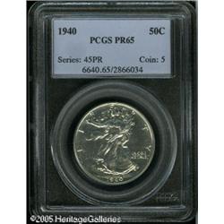 1940 50C  PR65 PCGS. Fully struck and brilliant, wi