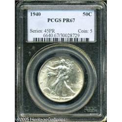 1940 50C  PR67 PCGS. This is a wonderful Superb Gem