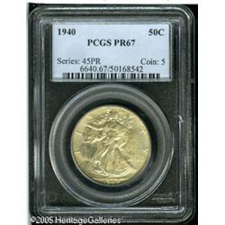 1940 50C  PR67 PCGS. Exquisitely struck, with touch