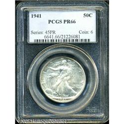 1941 50C  PR66 PCGS. Even though light haziness is