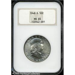 1948-D 50C  MS65 NGC. Deep olive-gold color bathes