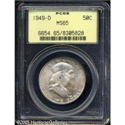 1949-D 50C  MS65 PCGS. A well struck Gem with impos