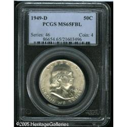1949-D 50C  MS65 Full Bell Lines PCGS. A sharply st