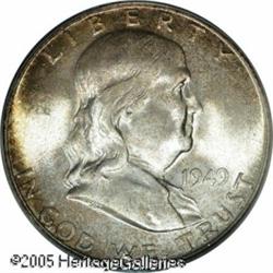 1949-S 50C  MS67 PCGS. The amazingly smooth surface