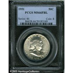1951 50C  MS66 Full Bell Lines PCGS. An exceptional