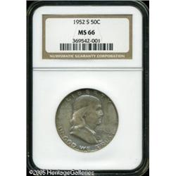 1952-S 50C  MS66 NGC. Soft luster is overlain by sp