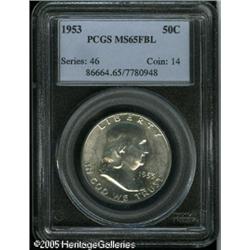 1953 50C  MS65 Full Bell Lines PCGS. A hint of gold