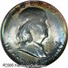 Image 1 : 1953-D 50C  MS67 NGC. Beautifully toned, this lustr