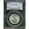 Image 1 : 1953-S 50C  MS66 PCGS. Original silver-gray toning