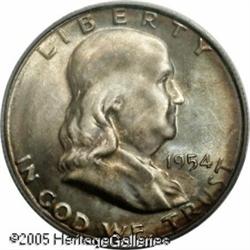 1954-S 50C  MS66 Full Bell Lines PCGS. This coin ha