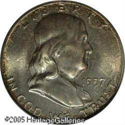 1957-D 50C  MS67 Full Bell Lines PCGS. The typical