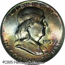 1959 50C  MS67 NGC. Type One Reverse, utilized on o