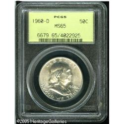 1960-D 50C  MS65 PCGS. A few touches of dappled oli