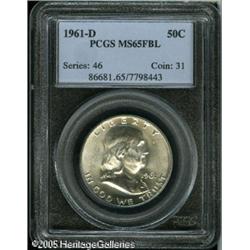 1961-D 50C  MS65 Full Bell Lines PCGS. Booming lust