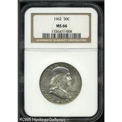1962 50C  MS66 NGC. An uncommonly smooth '62-P Fran