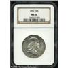 Image 1 : 1962 50C  MS66 NGC. An uncommonly smooth '62-P Fran