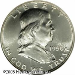 1950 50C  PR66 Cameo NGC. The fields are well mirro