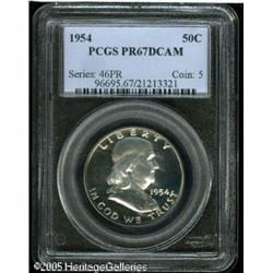 1954 50C  PR67 Deep Cameo PCGS. The small eagle on
