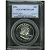 Image 1 : 1954 50C  PR67 Deep Cameo PCGS. The small eagle on