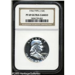 1956 50C  Type Two PR69 Ultra Cameo NGC. This essen