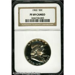 1962 50C  PR69 Cameo NGC. Beautiful black on white