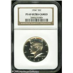 1964 50C  PR69 Deep Cameo NGC. Untoned, with excell