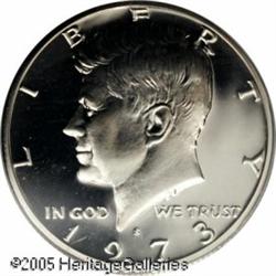 1973-S 50C  PR70 Deep Cameo PCGS. Fully impressed a