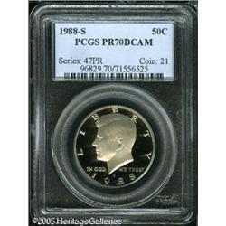 1988-S 50C  PR70 Deep Cameo PCGS. Just a hint of ta