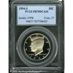 1994-S 50C  Clad PR70 Deep Cameo PCGS. This coin di